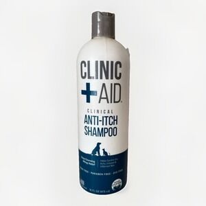 Clinic + Aid by Cosmos Anti-Itch Shampoo For Dogs & Cats Deep Cleansing 16 fl oz